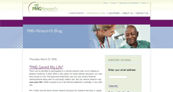 Desktop Screenshot of blog.pmg-research.com
